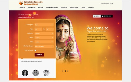 Multireligion Responsive Matrimonial : Readymade Matchmaking Website Script